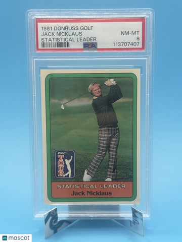 1981 Statistical Leader Jack Nicklaus PSA 8