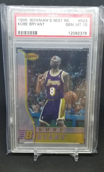 Kobe Bryant 1996 Bowman's Best rookie psa 10