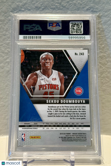 Sekou Doumbouya 2019 Panini Mosaic #243- PSA 9