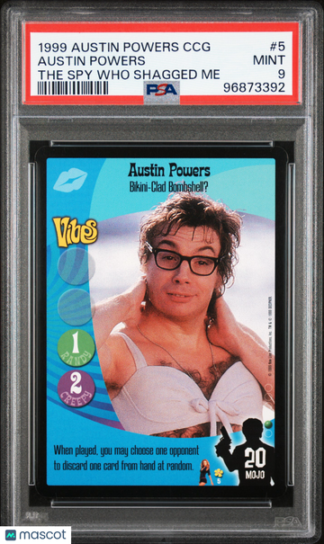 1999 Decipher Austin Powers CCG Austin Powers PSA 9 #5