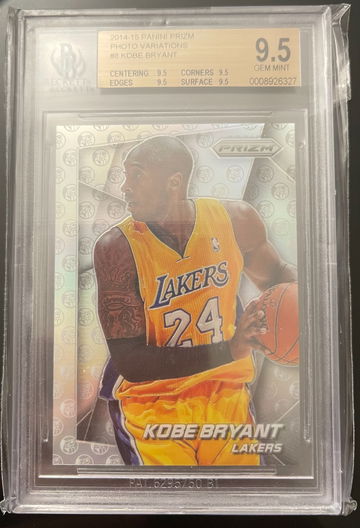 Kobe Bryant 2014-15 Prizm Variation BGS 9.5