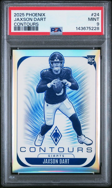 2025 Panini Phoenix Contours Jaxson Dart #24 PSA 9