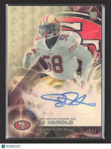 2015 Topps Platinum Eli Harold #AR-EH /1 RC
