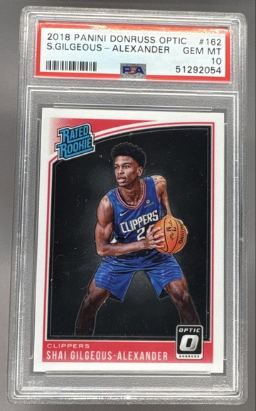 2018 Donruss Optic Rated Rookie Shai Gilgeous-Alexander #162 PSA 10