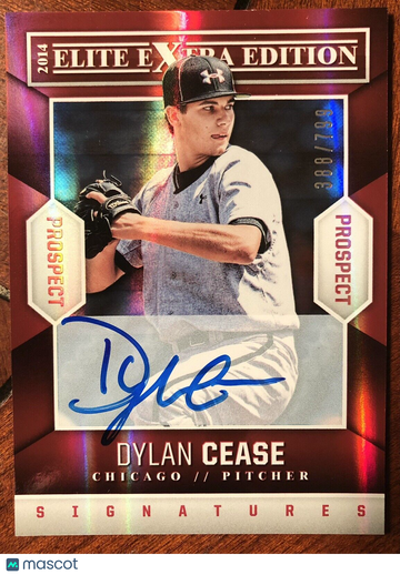 Dylan Cease 2014 Elite Extra Edition Signatures #80 On-Card Autograph #388/799