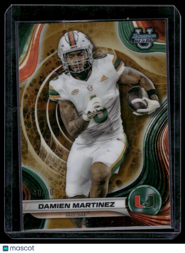 2024 Bowman University Best Damien Martinez #44 Gold Refractor SN