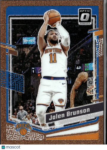 Jalen Brunson 2024 Panini Donruss Optic Prizm Copper Glaze /99 New York Knicks