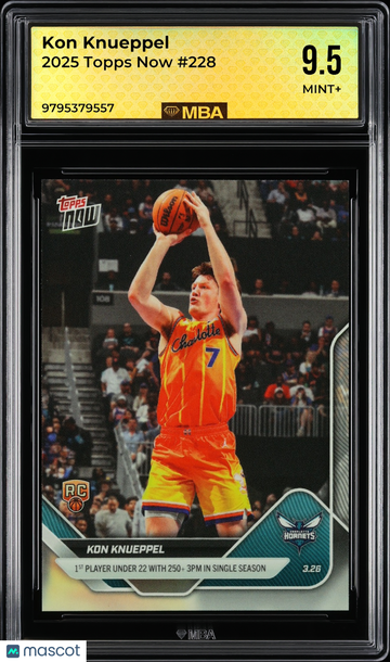 2025 Topps Now Kon Knueppel #228 MBA 9.5