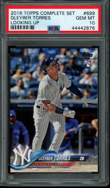 2018 Topps #699 Gleyber Torres Factory Set PSA 10 Gem Mint
