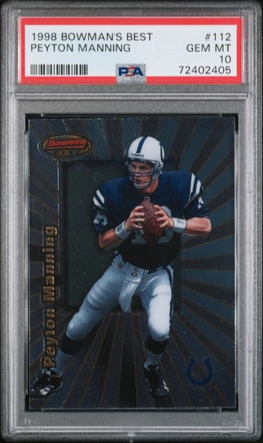 1998 Bowman's Best Peyton Manning #112 PSA 10 RC