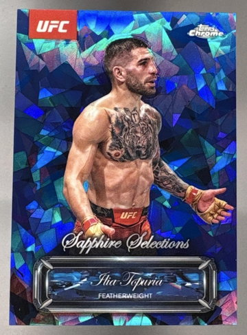 2025 Topps UFC Chrome Sapphire Selections Ilia Topuria SP