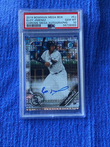 2019 Bowman Mega Box Auto Eloy Jimenez #EJ PSA 10 