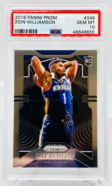 Zion Williamson Prizm Base PSA 10