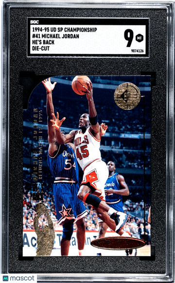 1994 Upper Deck SP Championship Michael Jordan #41 He's Back Die Cut SGC 9