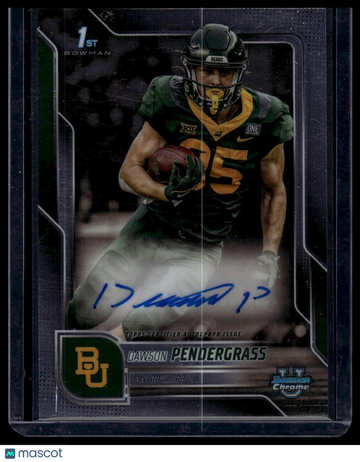 2025 Bowman Chrome University Dawson Pendergrass #BCA-DP Chrome Prospect Autographs AU