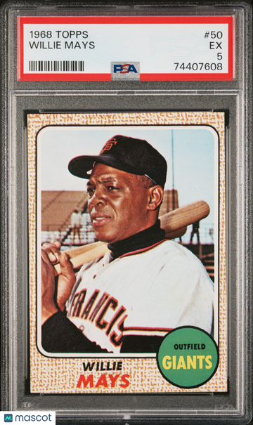 1968 Topps Willie Mays #50 PSA 5