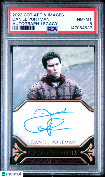 2023 Rittenhouse Game Of Thrones Art & Images Autographs Daniel Portman Legacy PSA 8