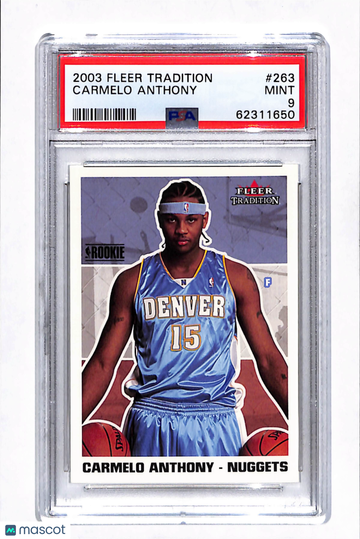 2003 Fleer Tradition Carmelo Anthony #263 PSA 9