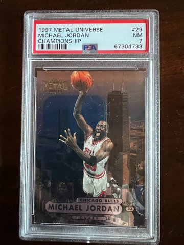 1997 Michael Jordan Metal Universe Championship PSA 7 #23
