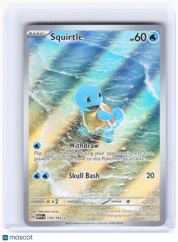 Scarlet & Violet 151 Squirtle Foil Illustration Rare #170/165