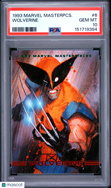 1993 Marvel Masterpieces Wolverine #6 PSA 10