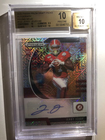 2020 Panini Prizm Jerry Jeudy DP Auto Mojo Prizm Pristine 10!