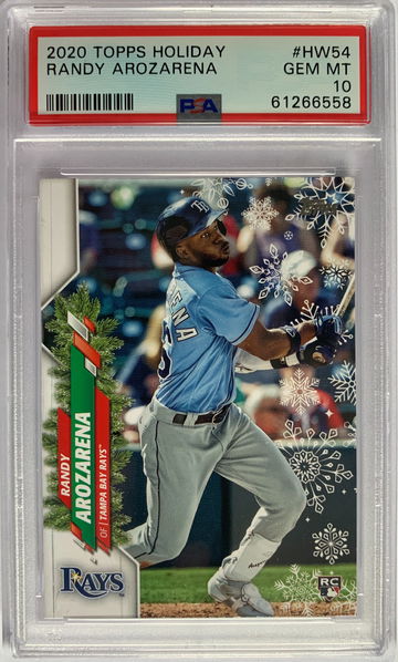 2020 Topps Holiday Randy Arozarena PSA 10