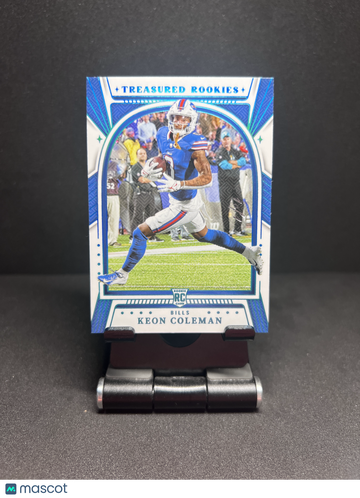 2024 NATIONAL TREASURES KEON COLEMAN TREASURED ROOKIES PLATINUM 1/1 RC