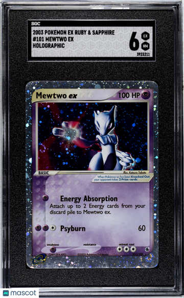2003 Pokemon Ex Ruby & Sapphire Mewtwo EX SGC 6 #101