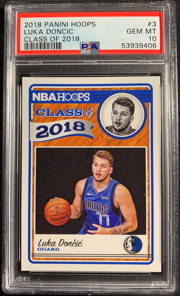 2018 Panini Hoops Luka Doncic Class of 2018 PSA 10