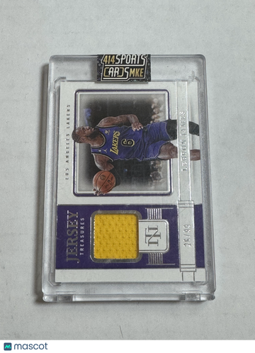 2023 Panini National Treasures Jersey Treasures LeBron James #JT-EGN Premium Patch /99 Short Print HOF Nicely Centered M