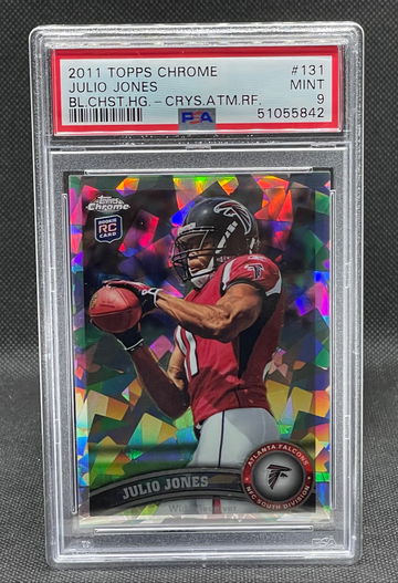 2011 Topps Chrome Julio Jones Crystal Atomic Refractor /139 PSA 9 (Pop 13, only 3 higher)
