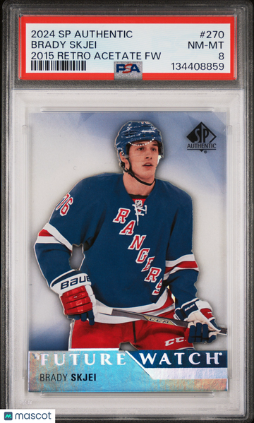 2024-25 SP Authentic 2015-16 Retro Acetate Future Watch Brady Skjei #270 PSA 8