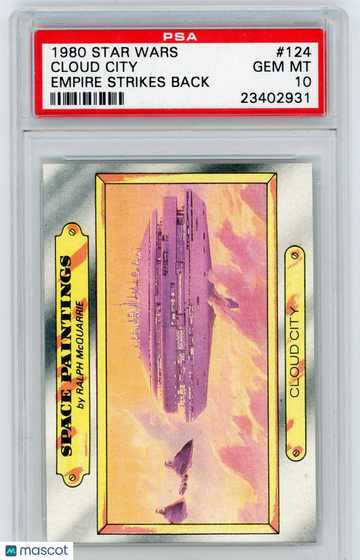 1980 Star Wars Empire Strikes Back Cloud City #124 PSA 10