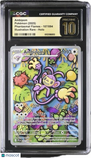 Phantasmal Flames Ambipom Holo 10 #107/094
