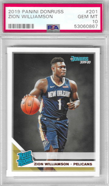 2019 Donruss Zion Williamson PSA 10
