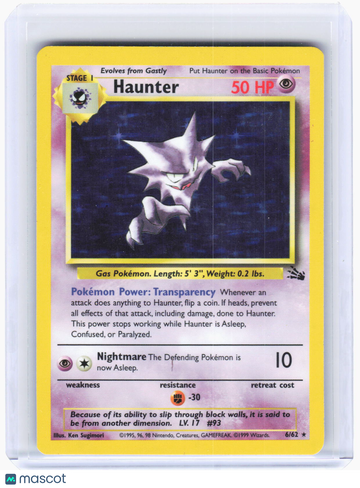 Fossil Haunter Holo Rare [Moderately Played] #6