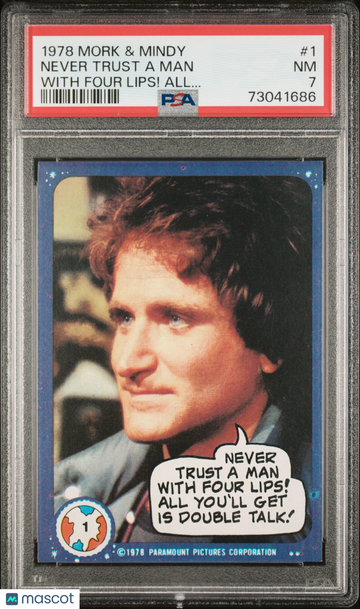 1978 Topps Mork & Mindy Never Trust A Man #1 PSA 7