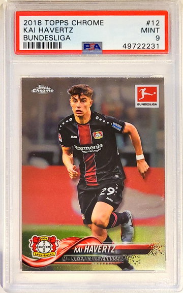 Kai Haveetz 2018 Topps Chrome Bundesliga PSA 9