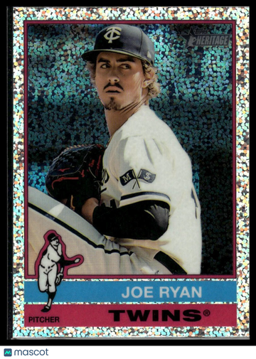 2025 Topps Heritage Joe Ryan #276 Chrome Silver Sparkle Refractor
