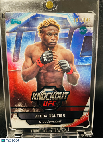 2026 Topps Knockout UFC Ateba Gautier #96 RC /149 Trading Card