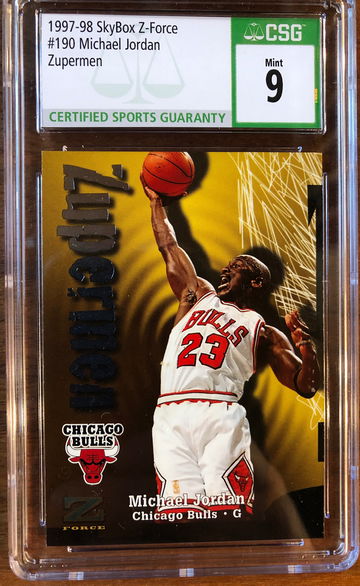 1997-98 Skybox Z-Force #190 Michael Jordan Zupermen