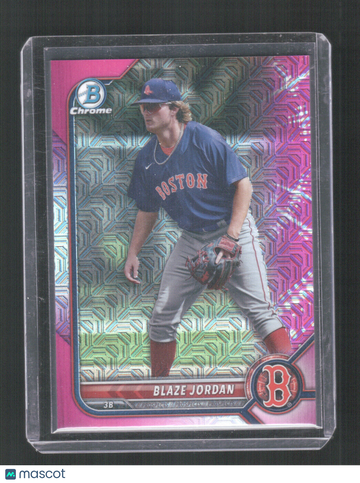 2022 Bowman Blaze Jordan #BCP-58 Chrome Prospects Mojo Pink Refractor SN