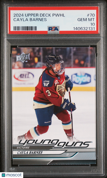 2024-25 Upper Deck Pwhl Cayla Barnes #70 Young Guns Rookie PSA 10