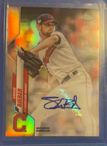 2020 Topps Chrome Shane Beiber Auto USA-SB