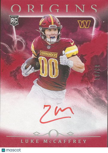2024 Luke Mccaffrey Panini Authentic