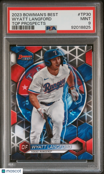 2023 Bowman's Best Top Prospects Wyatt Langford #TP30 PSA 9