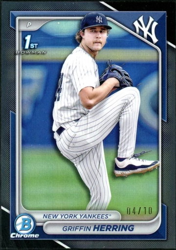 2024 Bowman Chrome Griffin Herring Black Refractor 04/10