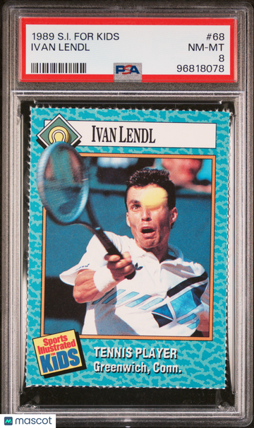 1989 S.I. For Kids Ivan Lendl #68 PSA 8