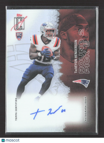 2025 Topps Signature Class TreVeyon Henderson #117 RC Auto